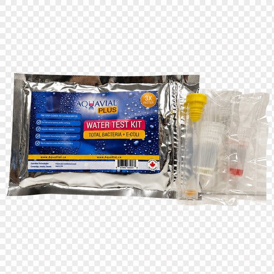 AquaVial Plus Water Testing Travel Kit 2 Pack For E. Coli & Total Bacteria
