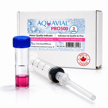 AquaVial PRO500 Rapid Water Testing Kit 3 Pack For Bacteria Yeast Mold Legionella