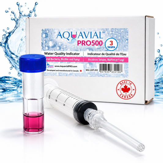 AquaVial PRO500 Rapid Water Testing Kit 3 Pack For Bacteria Yeast Mold Legionella