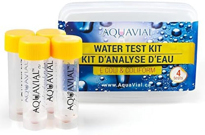 AquaVial Water Testing Kit 8 Pack Total Coliform Water Test Kit for  Pool Pond Lake Well , Farm Water Quality Bacteria Tester