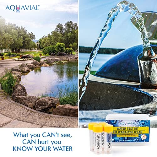 AquaVial Water Testing Kit 8 Pack Total Coliform Water Test Kit for  Pool Pond Lake Well , Farm Water Quality Bacteria Tester