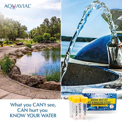 AquaVial Water Testing Kit 8 Pack Total Coliform Water Test Kit for  Pool Pond Lake Well , Farm Water Quality Bacteria Tester