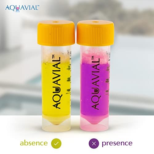 AquaVial Water Testing Kit 8 Pack Total Coliform Water Test Kit for  Pool Pond Lake Well , Farm Water Quality Bacteria Tester
