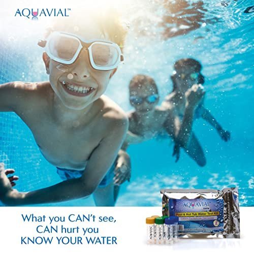 Swim Pool and Hot Tub Water Test Kit Detects and Identifies Pseudomonas and Coliforms | 2 Pack | Testing Kit for Swimming Pool Water Hot Tub Spa Pond | Water Tester Outdoor - AquaVial