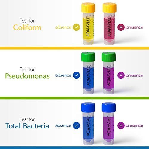 Swim Pool and Hot Tub Water Test Kit Detects and Identifies Pseudomonas and Coliforms | 2 Pack | Testing Kit for Swimming Pool Water Hot Tub Spa Pond | Water Tester Outdoor - AquaVial