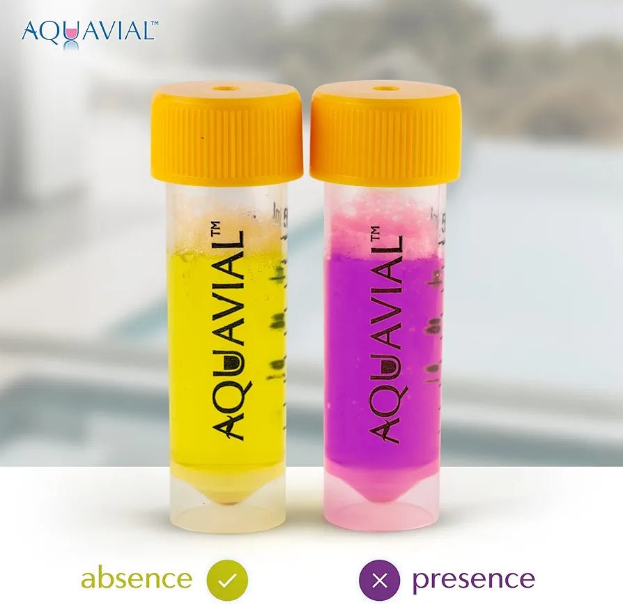 Well Water Testing Kit 2 Pack - Total Coliform Test for Drinking, Pool, Pond, Lake, Well Quality - Bacteria Tester - AquaVial