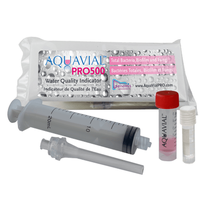AquaVial PRO500 Rapid Water Testing Kit 3 Pack For Bacteria Yeast Mold Legionella - AquaVial